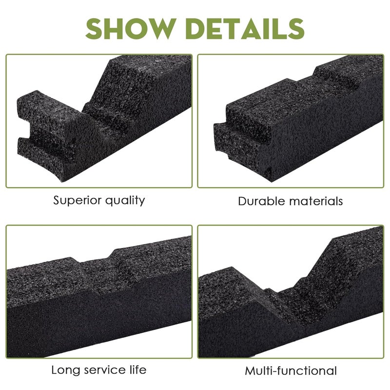 Sthovd 12 in Outside Classic Rib Profile Foam Closure Strips for Metal Roofing Panels Outside Roof Closure Strips Metal Roof Foam 3 FT Long (20 Pieces) - Image 4